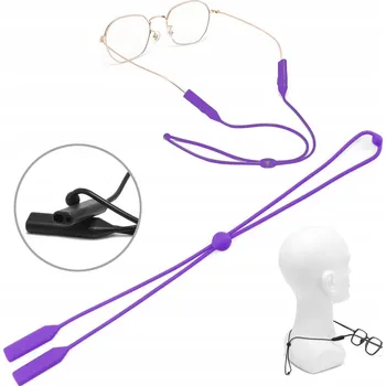 Příslušenství pro čtečku elektronické knihy Silikonový pásek Gumička na brýle šňůrka s regulací - Fialová