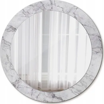 Zrcadlo Kulaté nástěnné Zrcadlo, bílý mramor, 70 cm