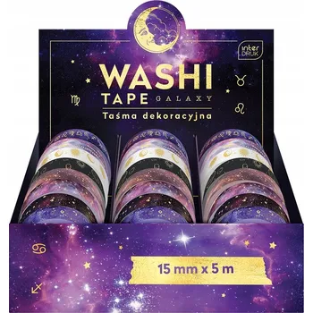 Lepicí páska Kancelářská DEKORATIVNÍ Páska 24 kusů PRO MONTÁŽ Pásky 5m Interdruk