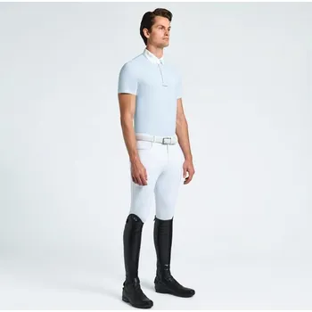 Jezdecké oblečení Tričko závodní Cavalleria Toscana 3D Logo pánské Kolekce 2025