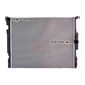 Chladič motoru Chladič, chlazení motoru VAN WEZEL 06012731