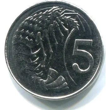 KAJMANSKÉ OSTROVY. 5 cents 1992.