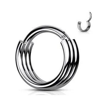 Piercing K01056ST-1210 Piercing kruh segment ozdobný