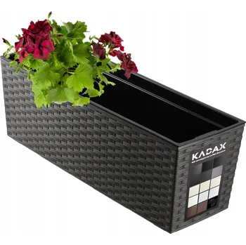 Květináč Šedý plast Květináč Kadax 56 cm x 56 x 19 cm