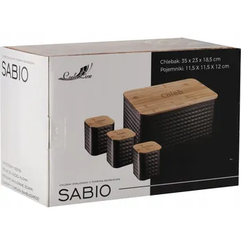 chlebník Chlebník sada Cook Line černý kov