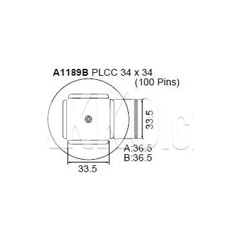 Pájecí hrot Tryska A1189B-PLCC 34x34 mm - 102000744