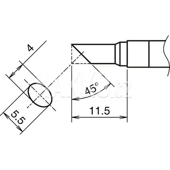 Pájecí hrot Pájecí hrot HAKKO T39-CF4055 - 107005149