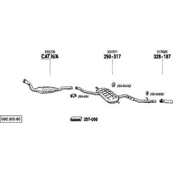 Katalyzátor katalyzátor Bosal 920-245