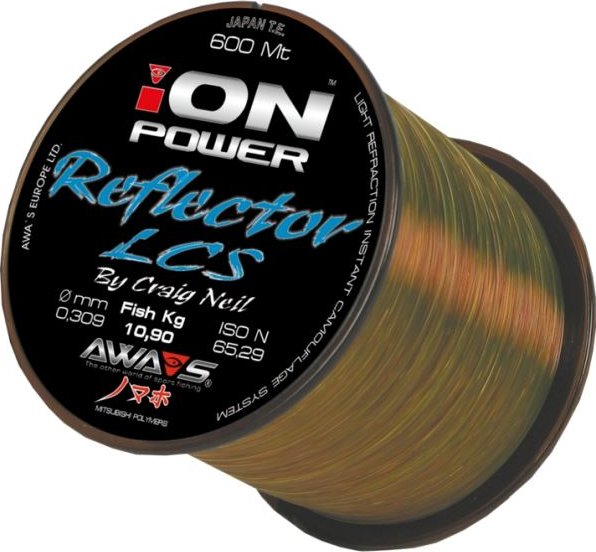 AWAS = AWA-SHIMA AWAS Awa-Shima Vlasec ION Power Reflector 0,22mm - 0,347mm 600m Průměr-Nosnost: 0,309mm - 10,9kg