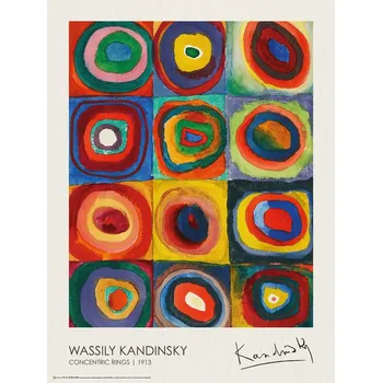 Plakát Plakát, Obraz - Concentric Rings (1913), Wassily Kandinsky