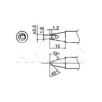 Pájecí hrot Pájecí hrot HAKKO T33-SS1611, Slim Type - 107005083