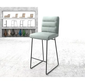 Barová židle Barová židle Pela-Flex Stripes Mint Skid Kovový rám