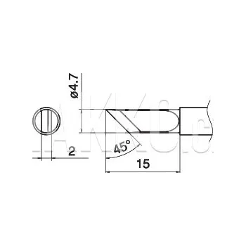Pájecí hrot Pájecí hrot T15-K - 102001601