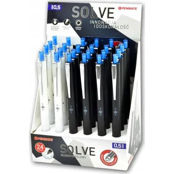 Automatický Propiska MODRÝ Náplň Kancelářské pera Penmate 24 kusů