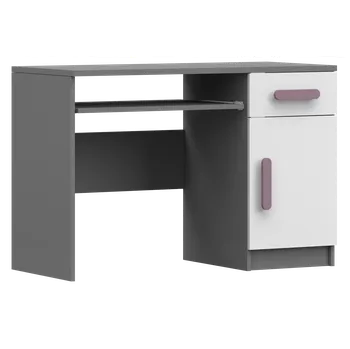 Dětský stůl Nábytek PEGAS s.r.o. Psací stůl SMYK II - 08, Šedá/Bílá/Vřes