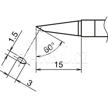 Pájecí hrot Pájecí hrot HAKKO T39-BC1530 - 107005125
