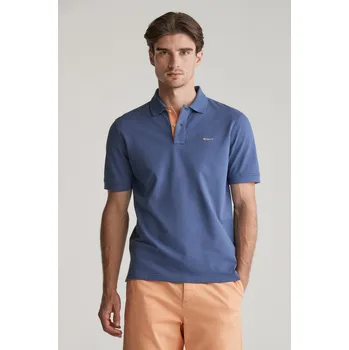 Pánská košile POLOKOŠILE GANT REG CONTRAST PIQUE SS POLO DUSTY NAVY
