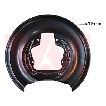 Brzdový kotouč Ochranný plech proti rozstřikování, brzdový kotouč VAN WEZEL 5920373