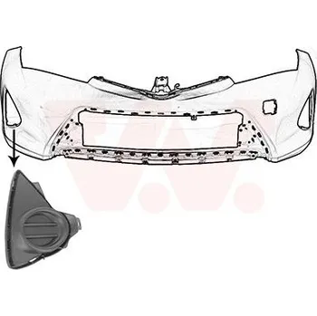 Nárazník Větrací mřížka, nárazník VAN WEZEL 5407594