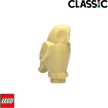 Stavebnice LEGO LEGO® Zvířátka LEGO Sova bez Potisku, Socha / 92084 Barva: Béžová 92084