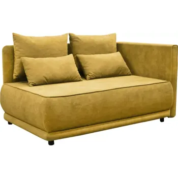 Pohovka Rozkládací pohovka LIAMI, PRAVÁ, hořčicová - doprava zdarma - SLEVA 3% s kodem radost25