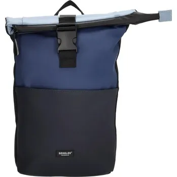 Školní batoh Tmavě modrý objemný roll top batoh „Hashtag“