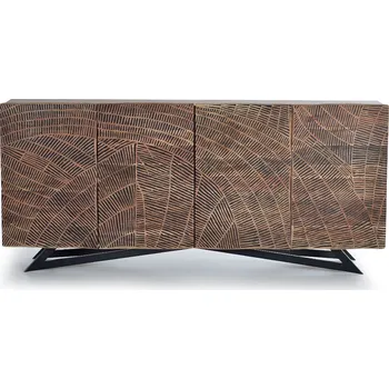 Organizace kuchyně Designový masivní příborník Yakarta 200cm akácie