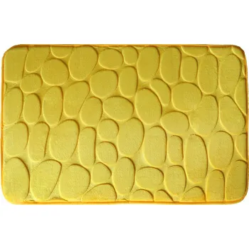 Koupelnová předložka KOUPELNOVÁ PŘEDLOŽKA PROTI SKLUZU 45x70 ŽLUTÁ DEKORATIVNÍ KOBEREC