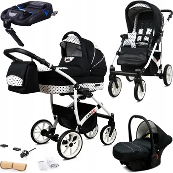 Kočárek Kočárek 4v1 BabyLux LARGO ALU sportovní kočárek korbička autosedačka ISOFIX