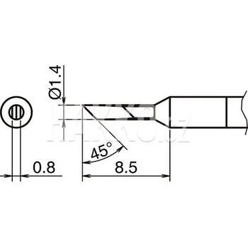Pájecí hrot Pájecí hrot HAKKO T50-KN - 107005187