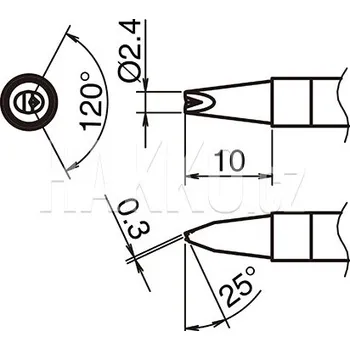 Pájecí hrot Pájecí hrot HAKKO T39-DR24 - 107005158