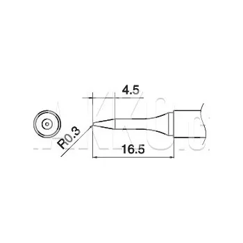 Pájecí hrot Pájecí hrot T15-SB03 -0,3SB - 102001611