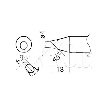 Pájecí hrot Pájecí hrot HAKKO T33-BC4 - 102002914