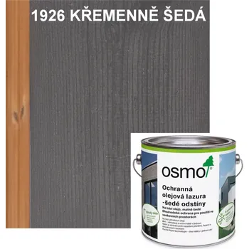 Olej na dřevo OSMO ochranná olejová lazura - odstín 1926 KŘEMENNĚ ŠEDÁ (OSMO Barvy na dřevo venku)