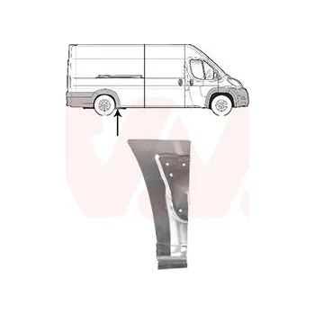 Příslušenství karosérie Boční stěna VAN WEZEL 0982142