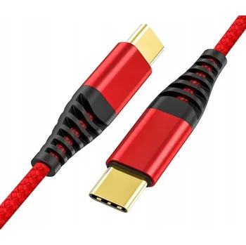 Datový kabel Kabel Interlook USB typ C - USB typ C 1 m červený