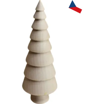 Vánoční dekorace JH WoodArt Dřevěný dekorativní stromeček s vrstveným designem 1 ks (Elegantní doplněk pro sváteční atmosféru)