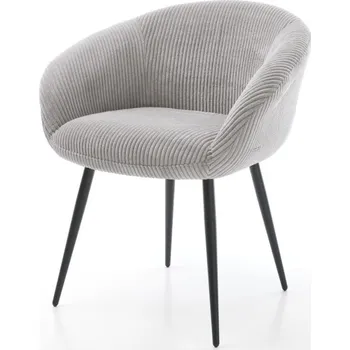 Jídelní židle Jídelní židle Vinka-Flex podnož zúžená kovová černá manšestrová