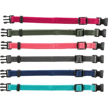 Obojek pro psa Trixie Rozeznávací obojky pro štěňata 6 ks malinový/šedý/modrý/khaki/růžový/tyrkysový