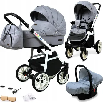 Kočárek Dětský kočárek 3v1 BabyLux Colorlux - sporťák, hluboká korba, autosedačka