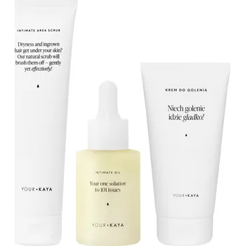 Sada kosmetiky pro holení bez podráždění: peeling, olej, krém Your KAYA