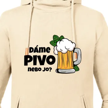 Pánská mikina Mikina Vtipná | Unisex Mikina Dáme pivo nebo jo