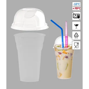 Jednorázové nádobí Víčko na nápojový kelímek POL432,432-00 50 ks/bal