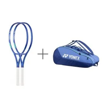 Raketový sport 2x Yonex EZONE 100 BLAST BLUE 2025 300g + 1x Bag Yonex PRO RACQUET 12 L4