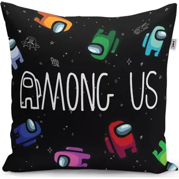 Polštář Dekorační polštář AMONG US Levitující ve vesmíru - Sablio - 50x50 cm