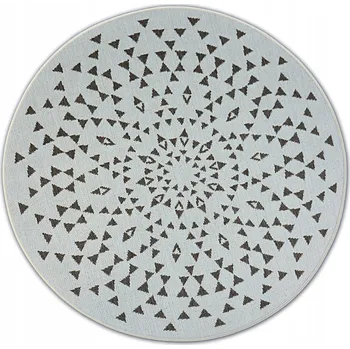 Koberec KOBEREC S PLOCHOU VAZBOU JUTA kulatý 120 cm ROZETA #B596