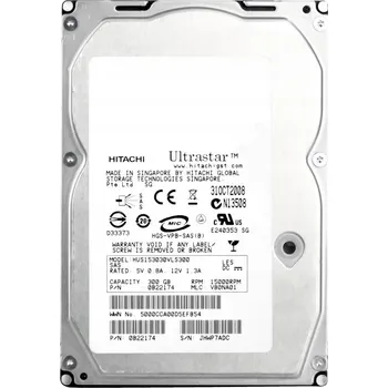 Interní pevný disk HITACHI UltraStar 15K300 300GB 15K 16MB SAS-1 3.5" HUS153030VLS300
