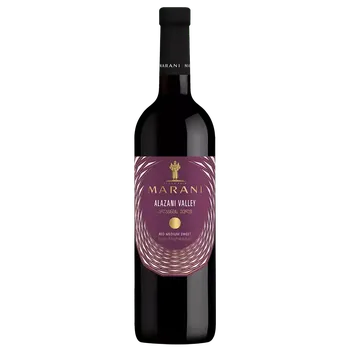 Víno Marani ALAZANI VALLEY červené polosladké gruzínské víno - 2023 - 0,75 l