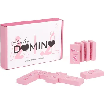 Erotická hra Secret Play Kinky Domino Wooden Game English Version