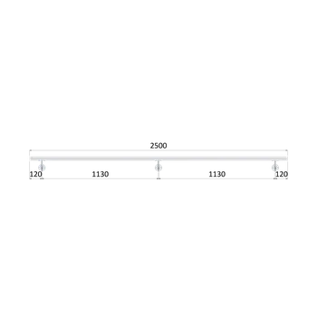KOVIAN, s.r.o. Madlo 40x40mm, L-2500mm, broušená nerez AISI304